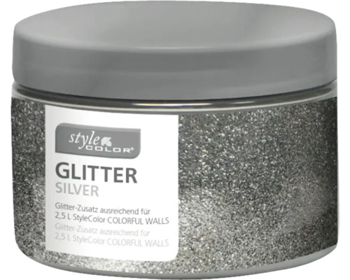 StyleColor Glitteradditief voor muurverf, zilver, 40 g