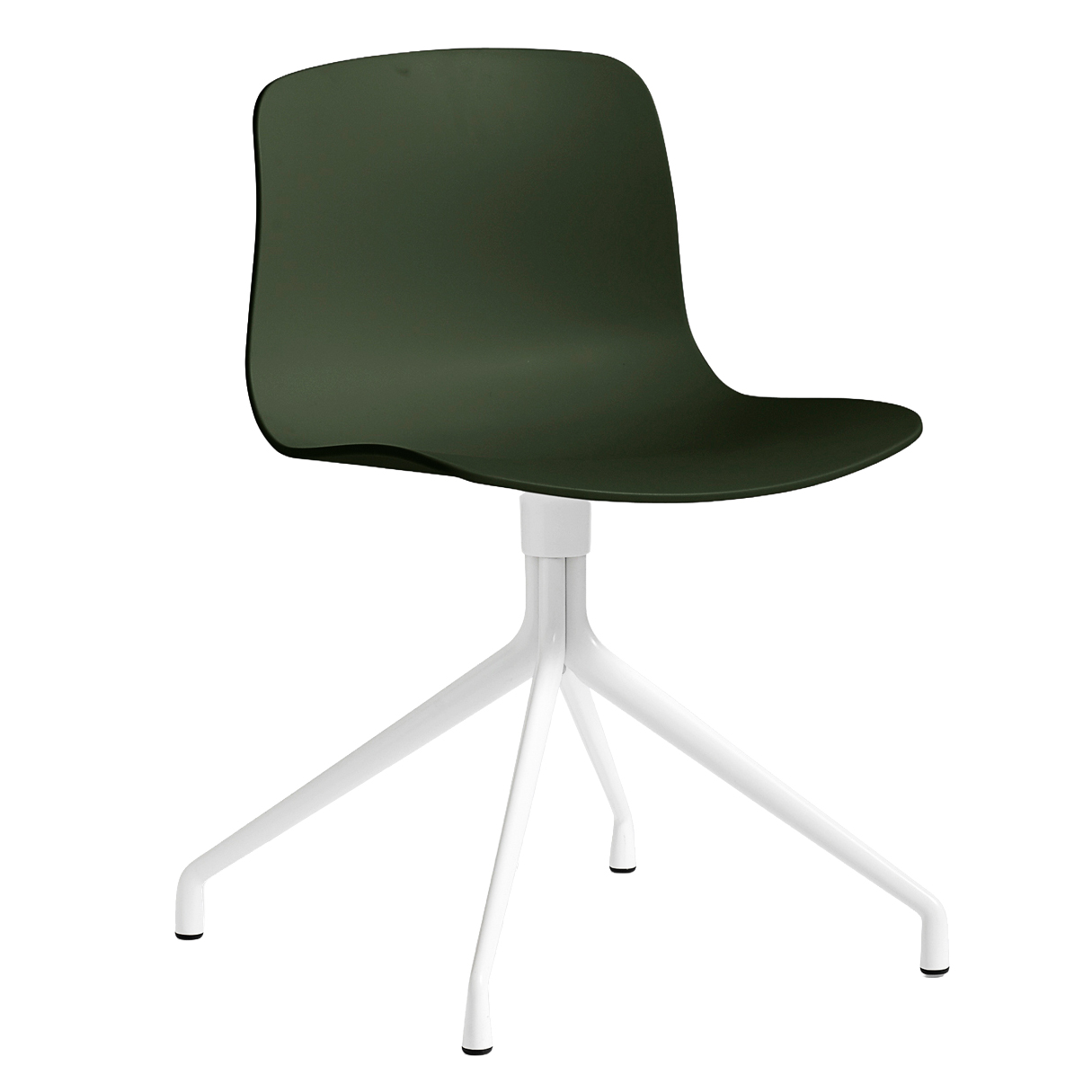 Eetkamerstoel AAC 10 wit onderstel green