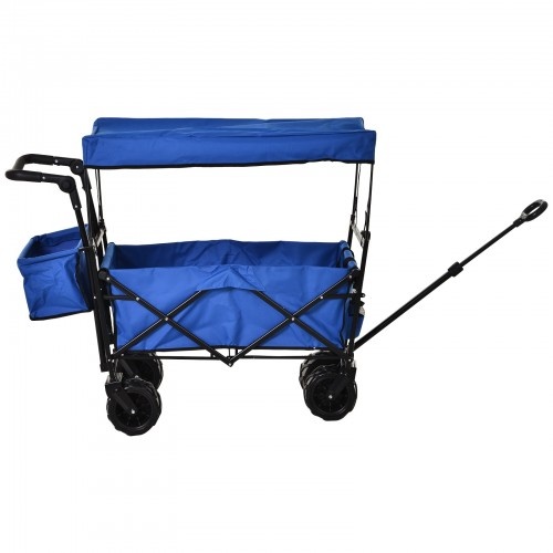 Carrinho de carga dobrável, azul