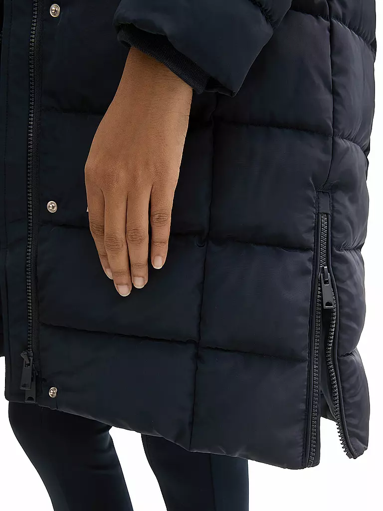 TOM TAILOR Steppmantel dunkelblau