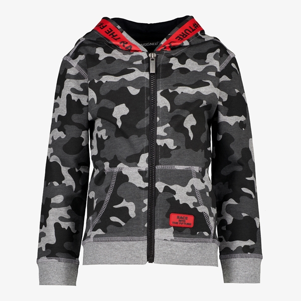 Unsigned jongens vest met camouflage print