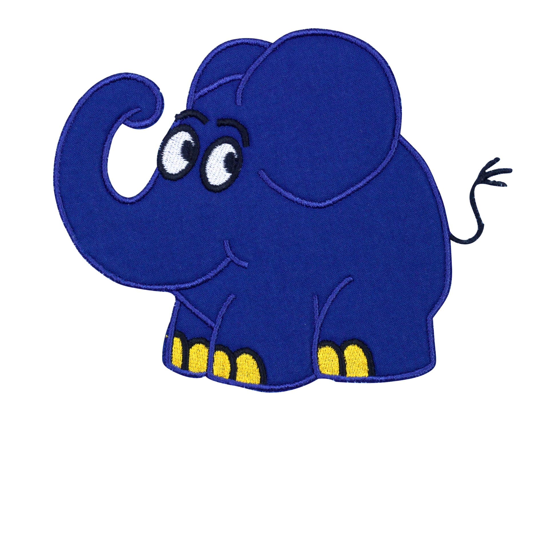 Smithy Lätzchen ELEFANT 24 x 24 cm blau
