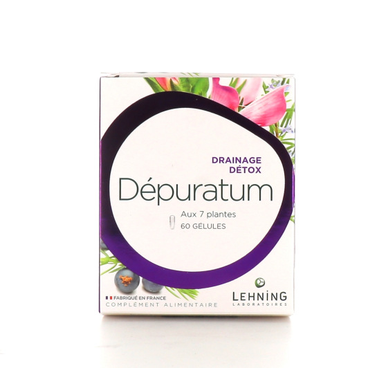 Lehning Depuratum gélules - Cure detox, drainage du foie