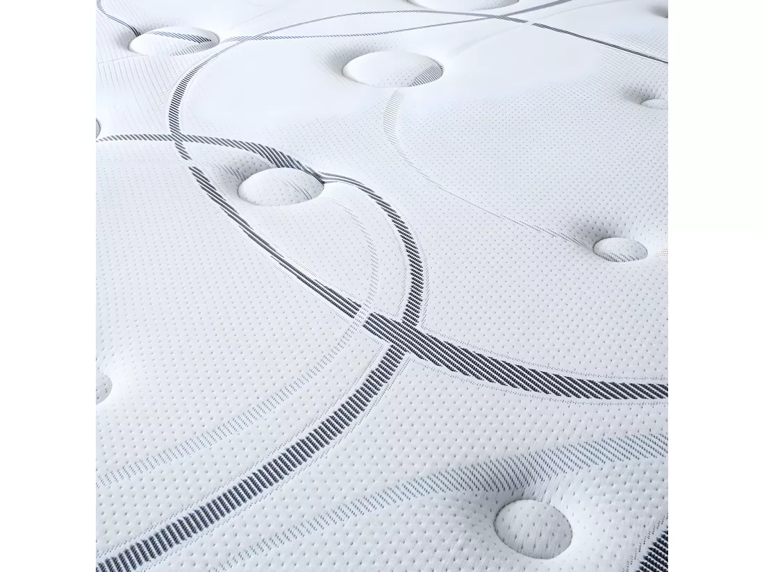 Ensemble Concorde Ressorts ensachés Accueil mémoire de forme Ferme et sommier en kit - 160x200cm