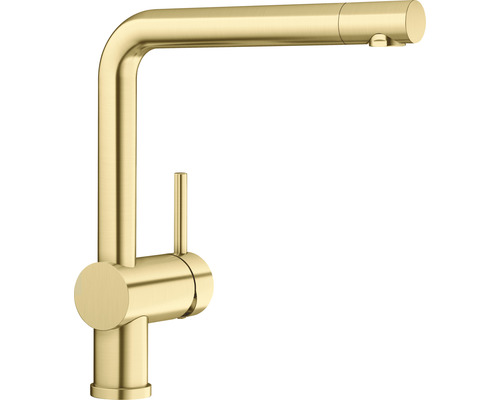 Blanco keukenkraan LINUS satijn goud mat 526683
