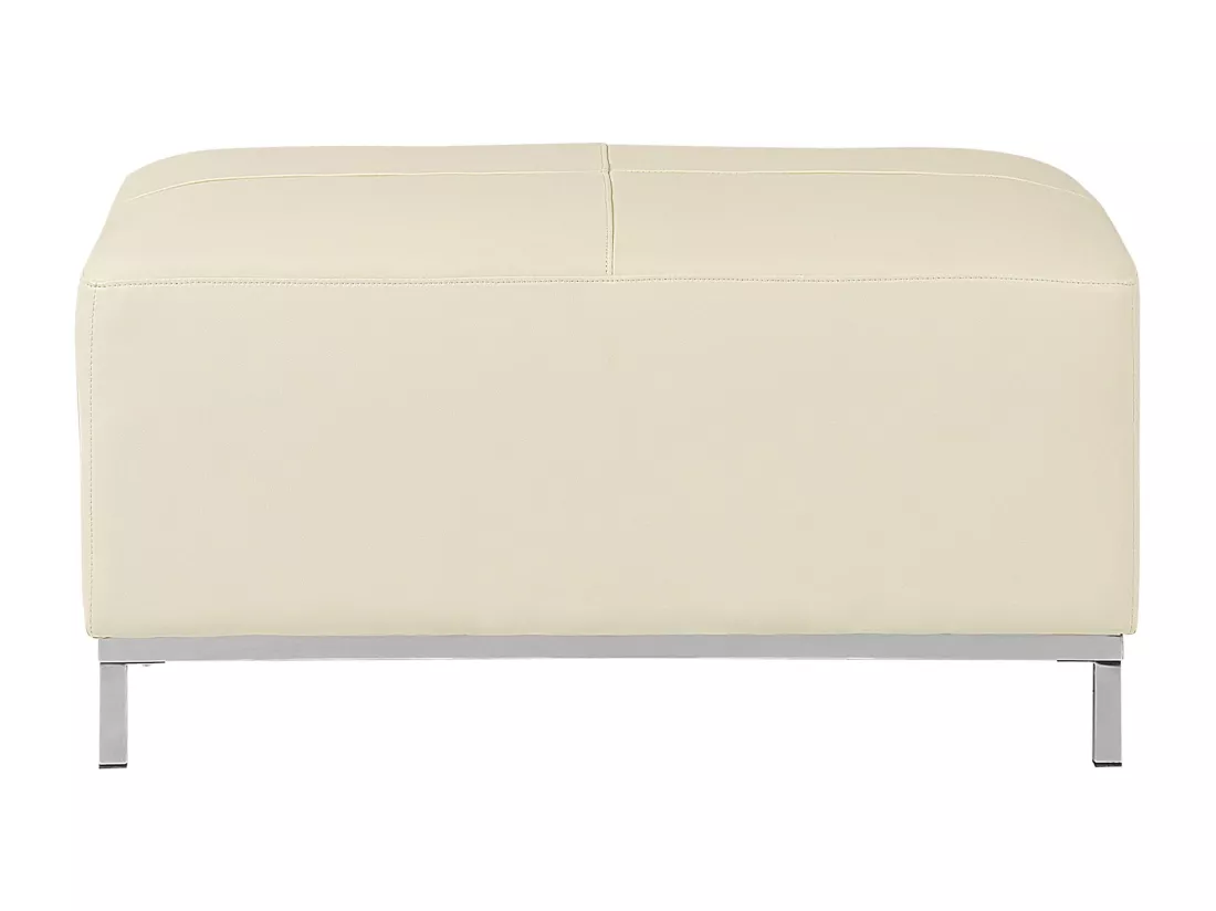 Ottoman OSLO Cuir Crème