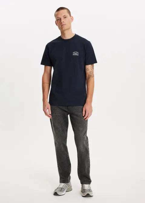 T-shirt met print service blauw (BLW.D)