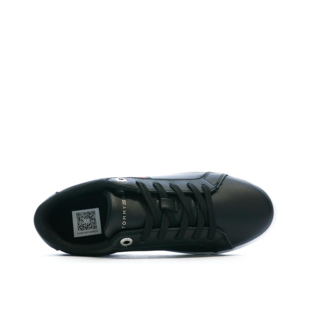 Tommy Hilfiger Baskets Noires Femme Tommy Hilfiger Essential