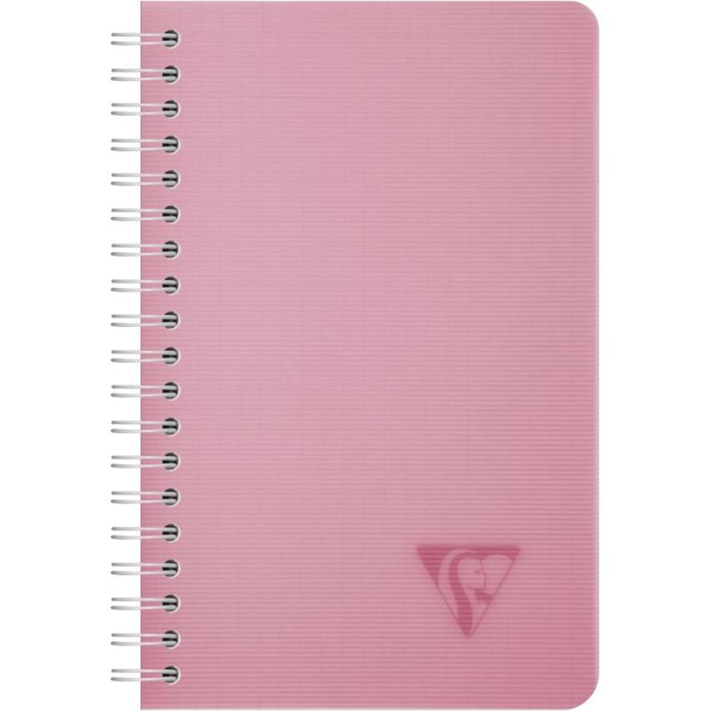 Carnet reliure intégrale Linicolor ESSENCE 11x17 cm 100 pages petits carreaux couverture plastique polypropyène rainuré - Assortis