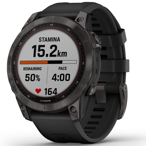Montre cardio GPS GARMIN FENIX 7 SAPPHIRE SOLAR CARBON CARBON GREY