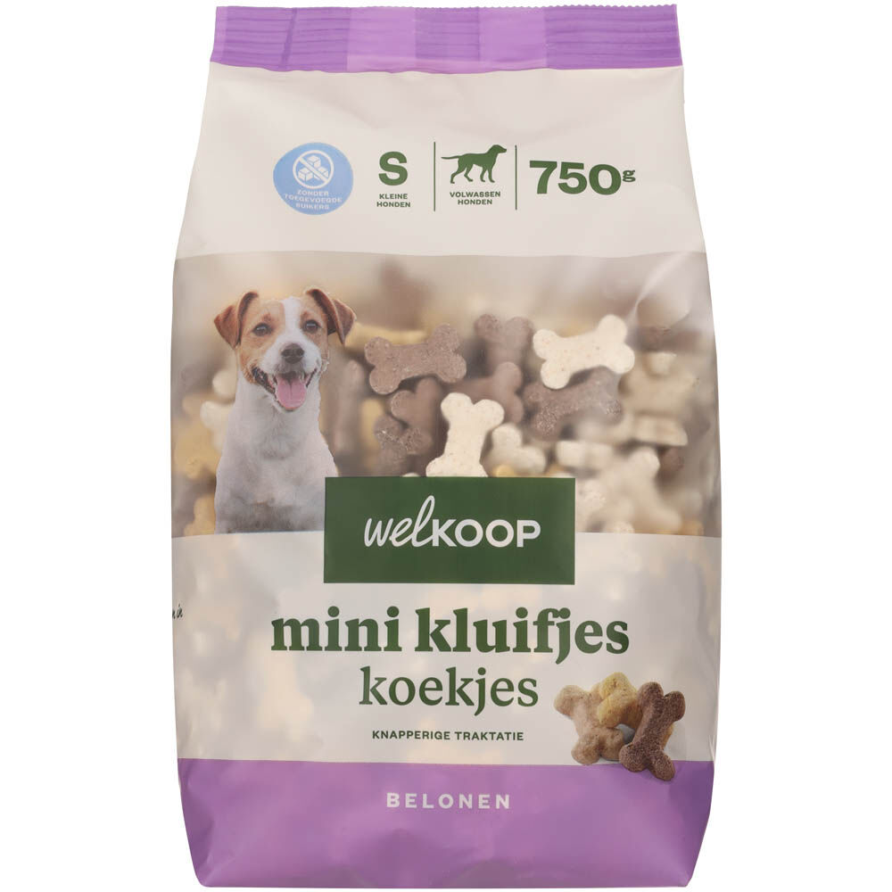 Welkoop Mini Kluifjes - Kleine honden - Hondenkoekjes - 750 Gram - S