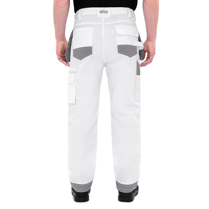 Pantalon Site Jackal Blanc/gris Taille 42