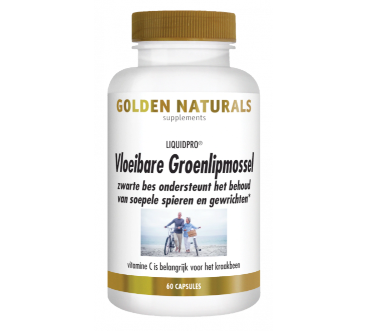 Golden Naturals Groenlipmossel Vloeibare Formule60 softgel capsules