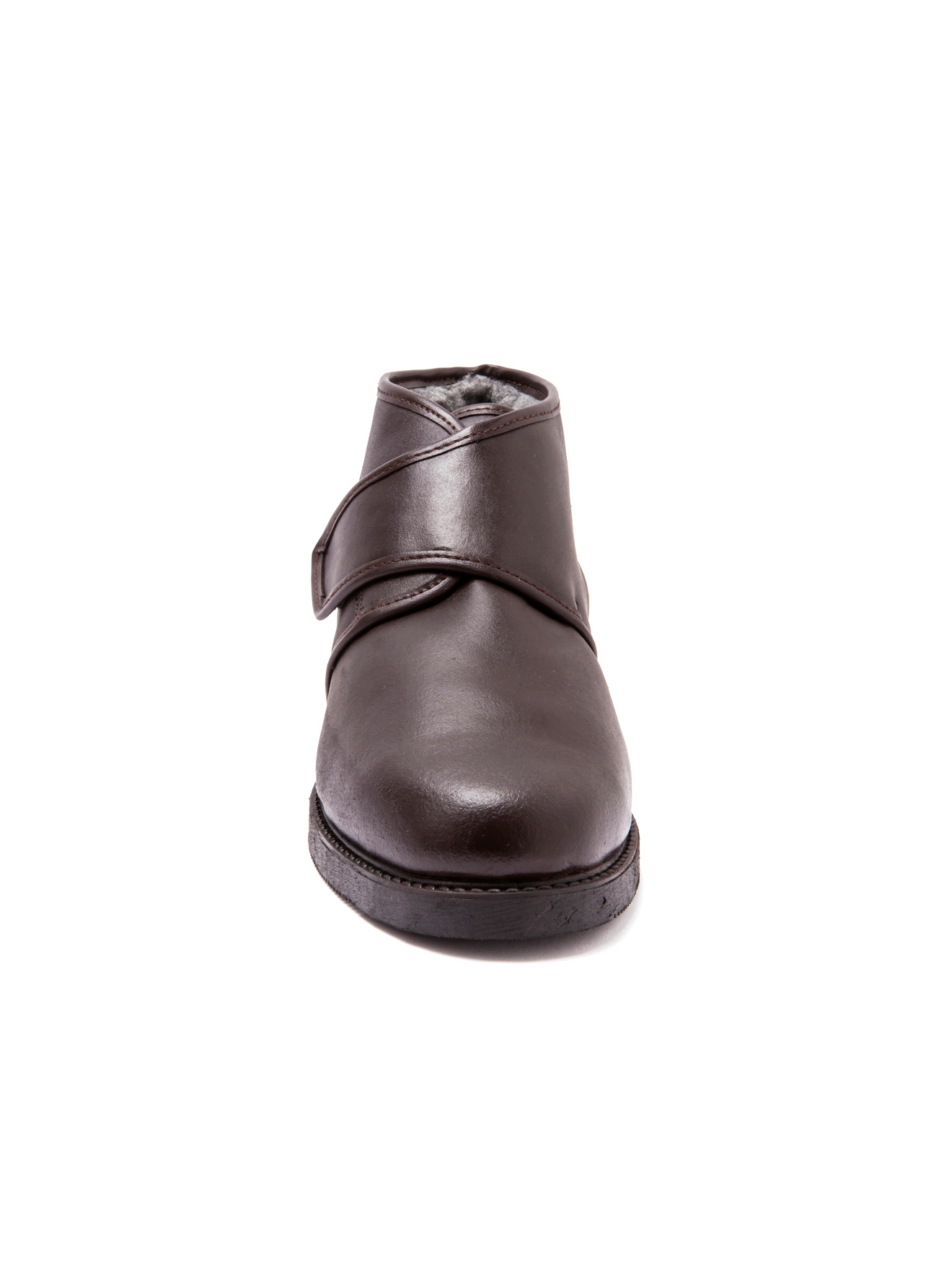 Bottillons cuir fourrés extra larges