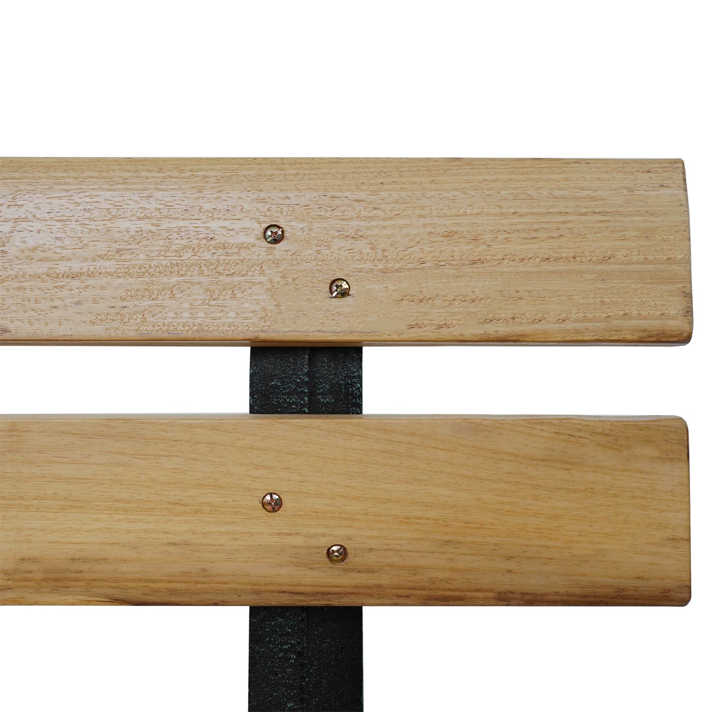 Gartenbank MCW-F96, Sitzbank Parkbank Holzbank, Gusseisen ~ 2-Sitzer 125cm hellbraun
