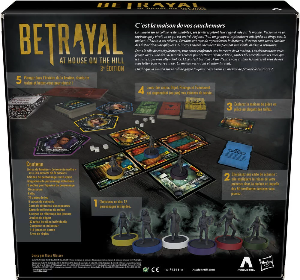 BETRAYAL AT HOUSE ON THE HILL 3E EDITION