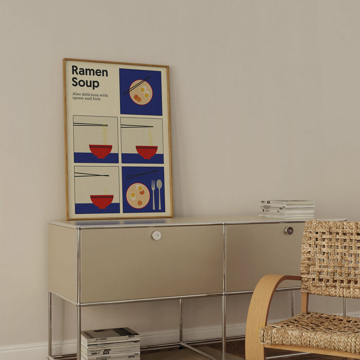 Poster & Frame Rosi Feist - Ramen Soup Flerfarvet