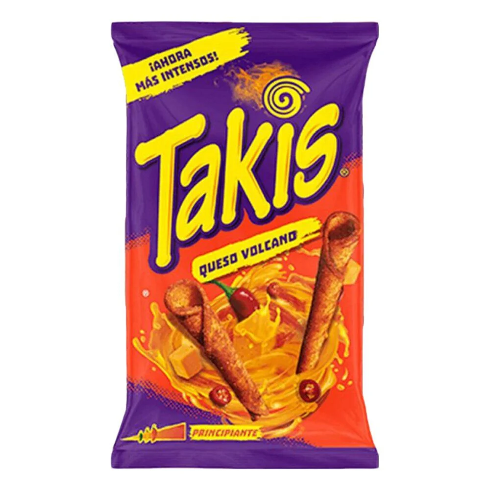 Tortillas roulées Takis queso volcano goût fromage épicé 100gr