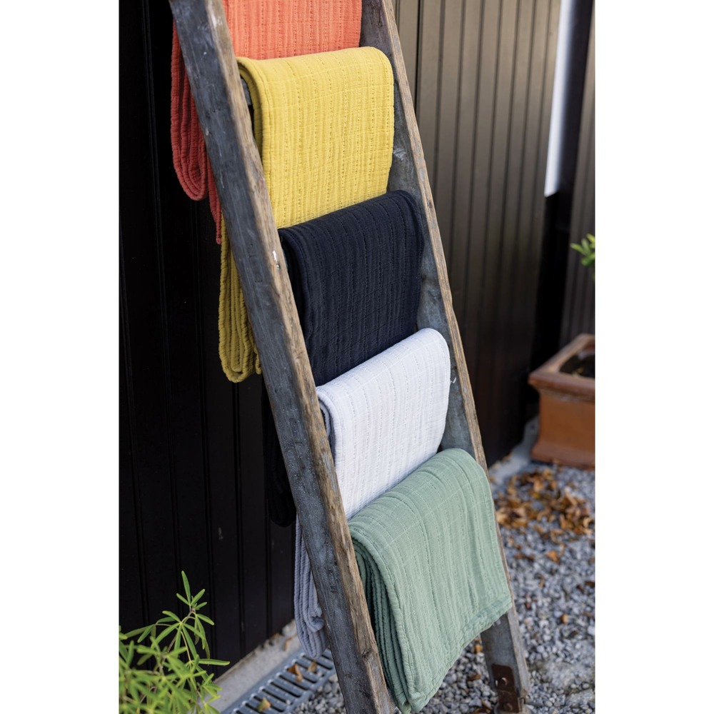Jeté recyclé lisa verveine 240 x 260 cm
