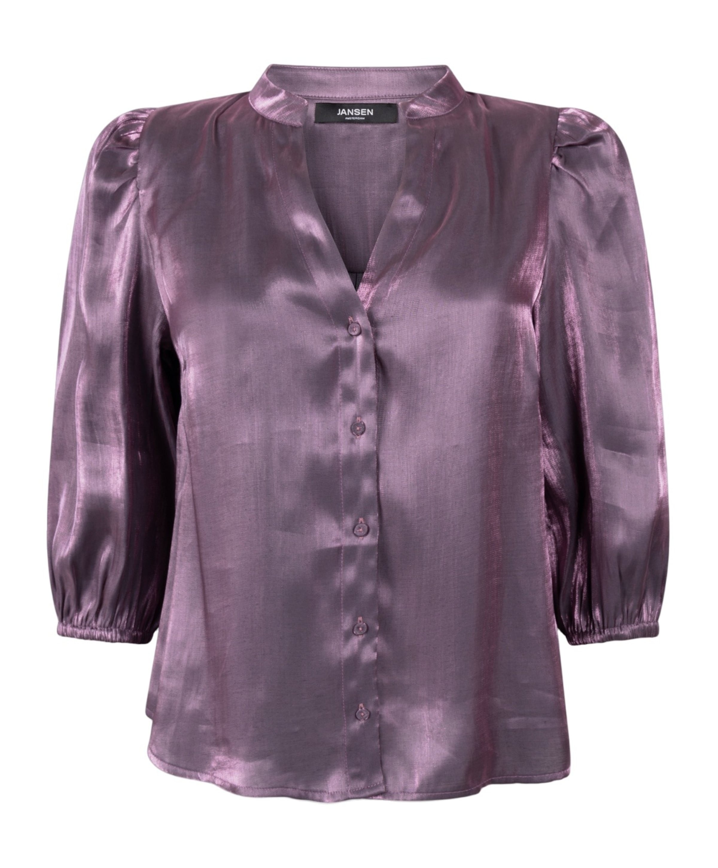 JANSEN Amsterdam Dames blouse paars