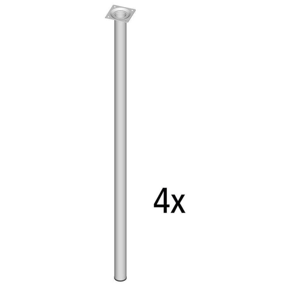 BORDBEN ELEMENT-SYSTEM4 STK. Ø30 X 800 MM HVIT