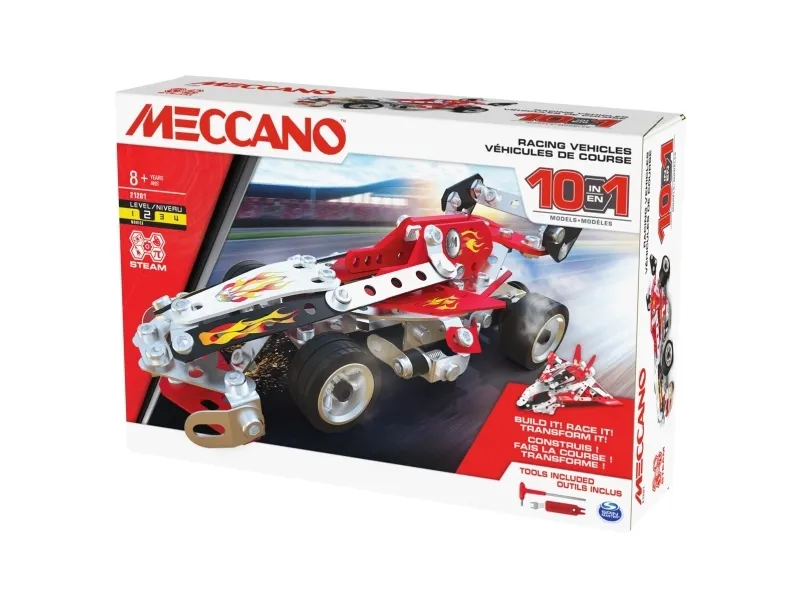 Meccano 10 Multi Model Set - Racing Vehicles