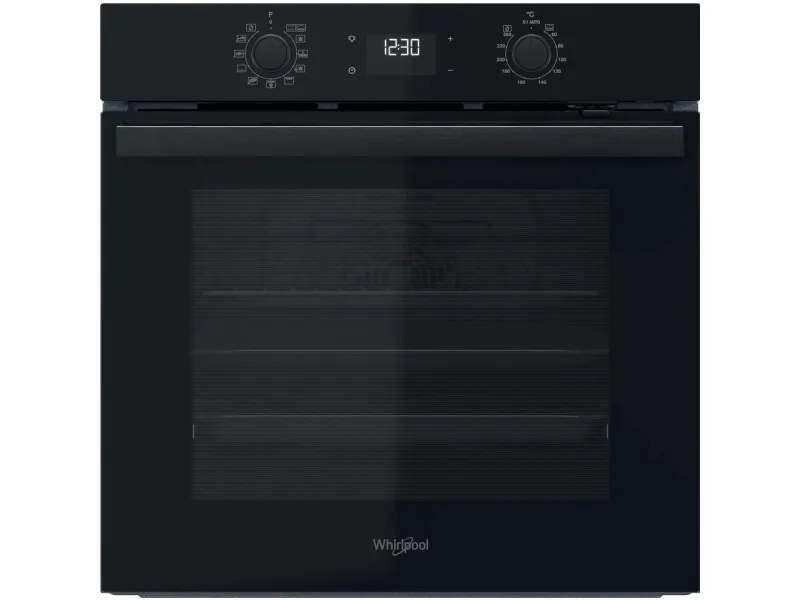 Whirlpool OMR58HU1B - Ovn - til indbygning - niche - bredde: 56 cm - dybde: 56 cm - højde: 58.3 cm - med selv-rengøring - Klasse A  - sort