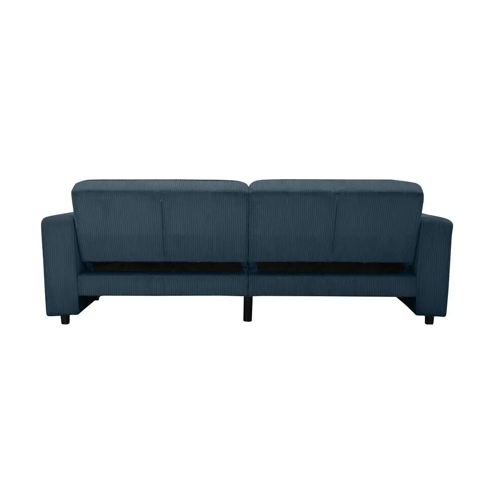 Allie - 3-zits slaapbank in blauw stof