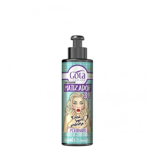 Gota Dourada Matizador 3D Platinado 120ml