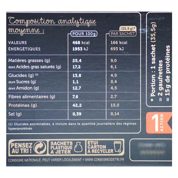 Protifast High Protein Snack Wafers sabor Café Mocha (8 unidades)