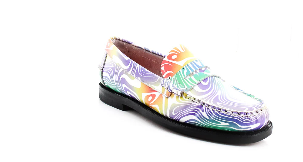 SEBAGO - CLASSIC DAN PRINT W BLANC