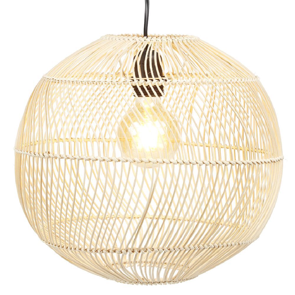 Suspension boule en rotin Ø33cm