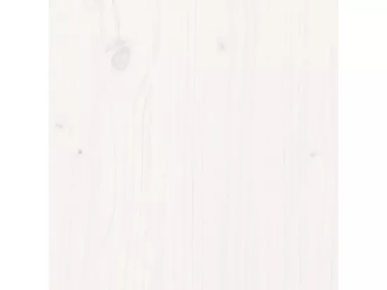 Porte de grange blanc 90x208 cm bois massif de pin