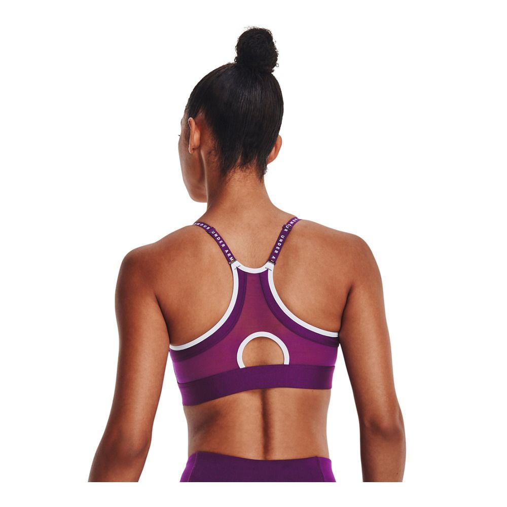 Under Armour INFINITY COVERED LOW - Brassière Femme purple