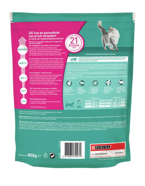 Purina One Adult Zalm&Granen - Kattenvoer