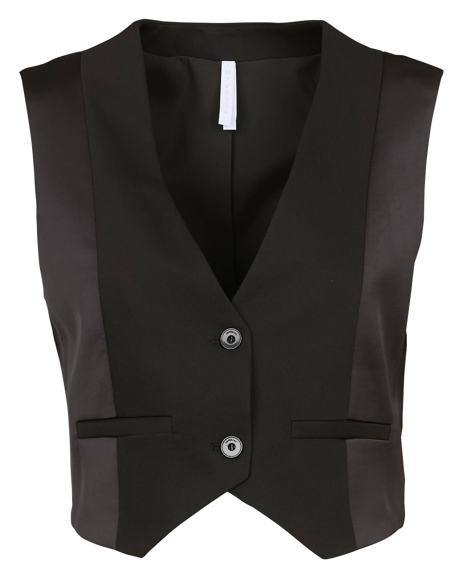 Gilet col V droit | Noir