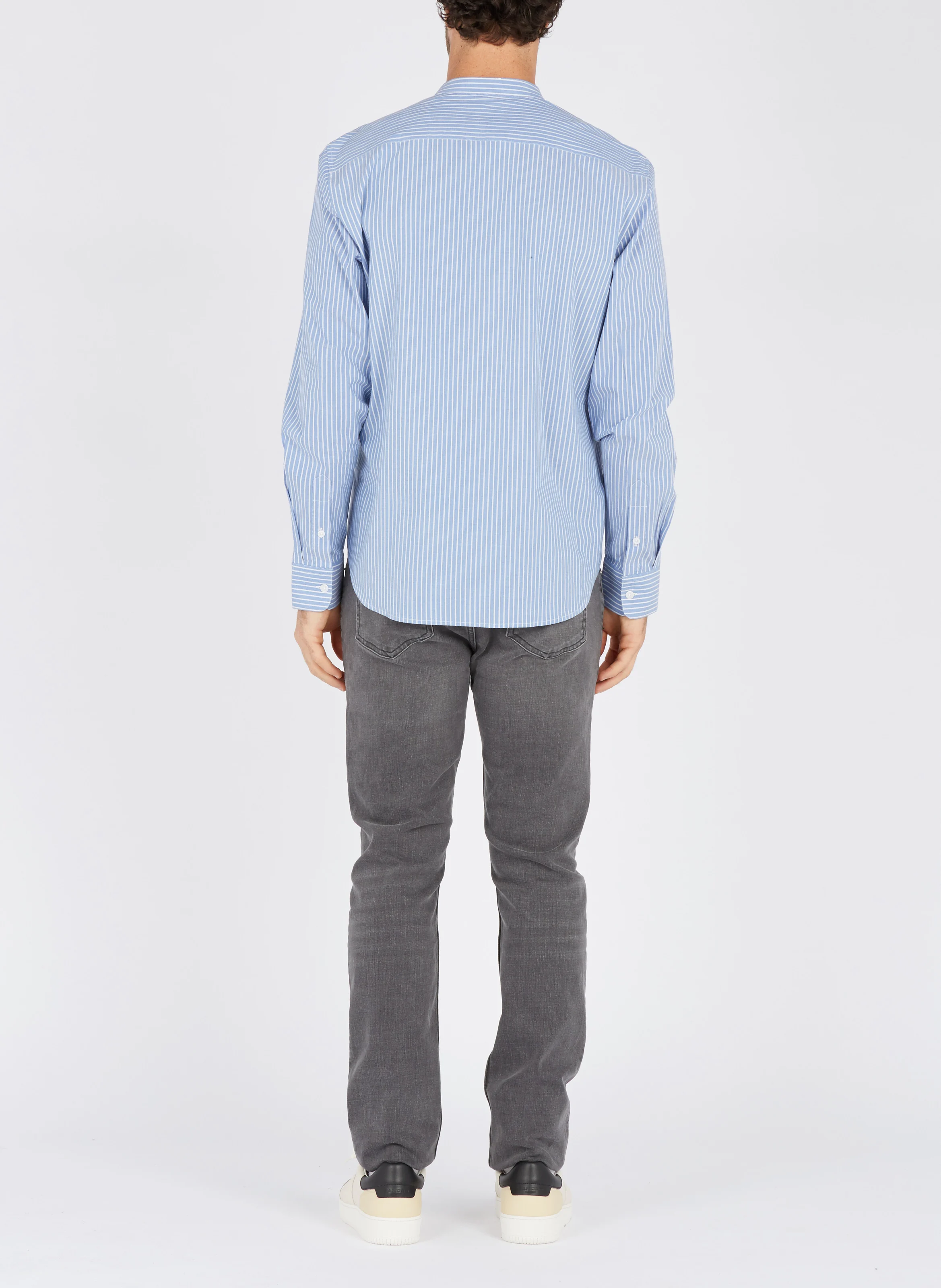 Jean slim taille normale en coton stretch | Gris
