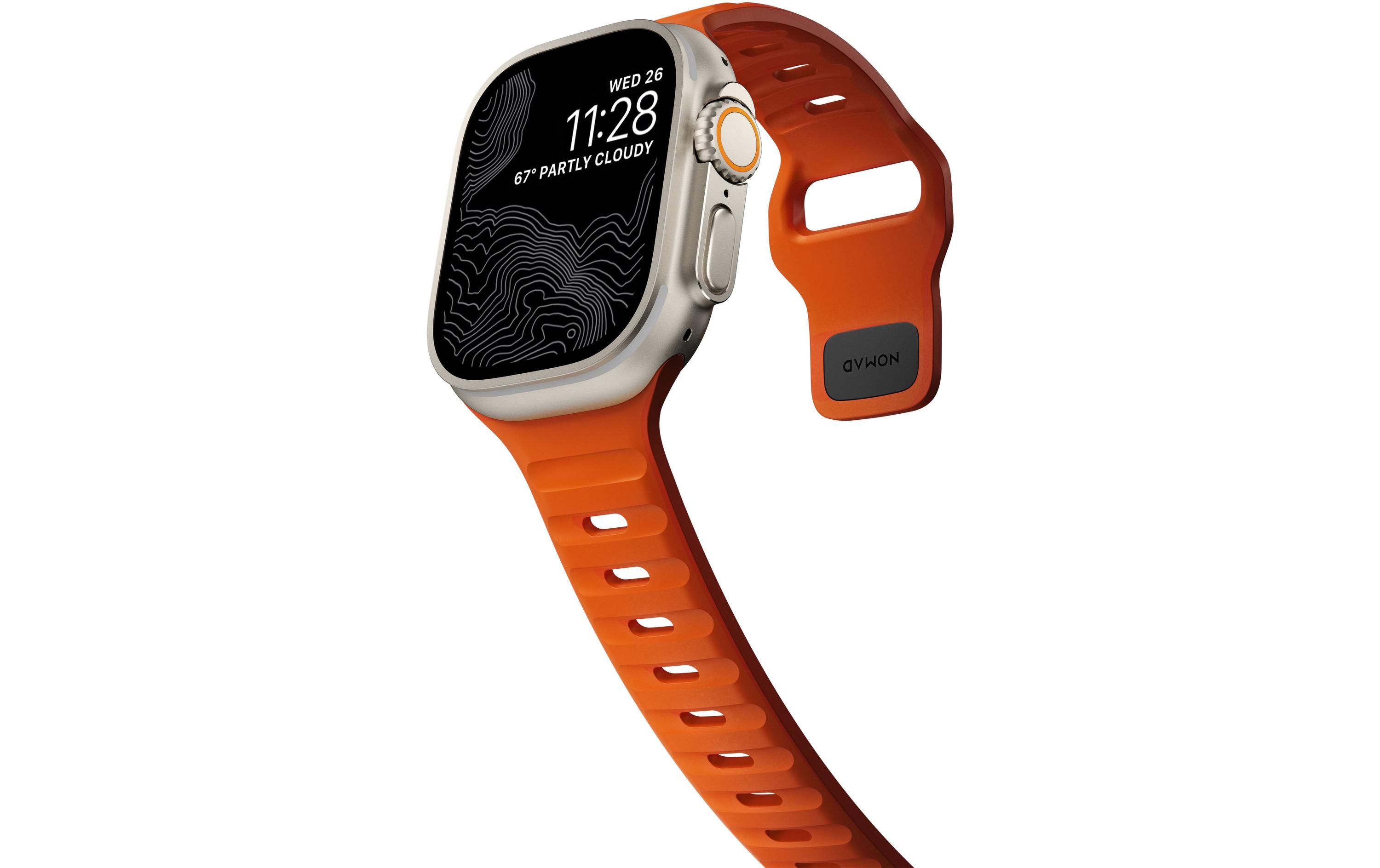 Armband Sport Band 46mm/49mm Ultra OrangeModernes und schlankes Sportband für die Apple Watch