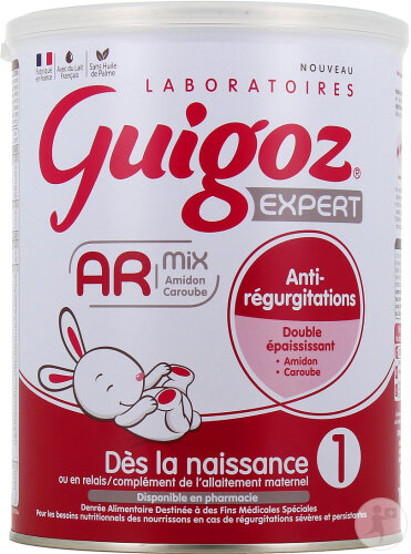Guigoz Expert AR Mix 1 Lait Anti-Régurgitations Dès La Naissance Pot 780g