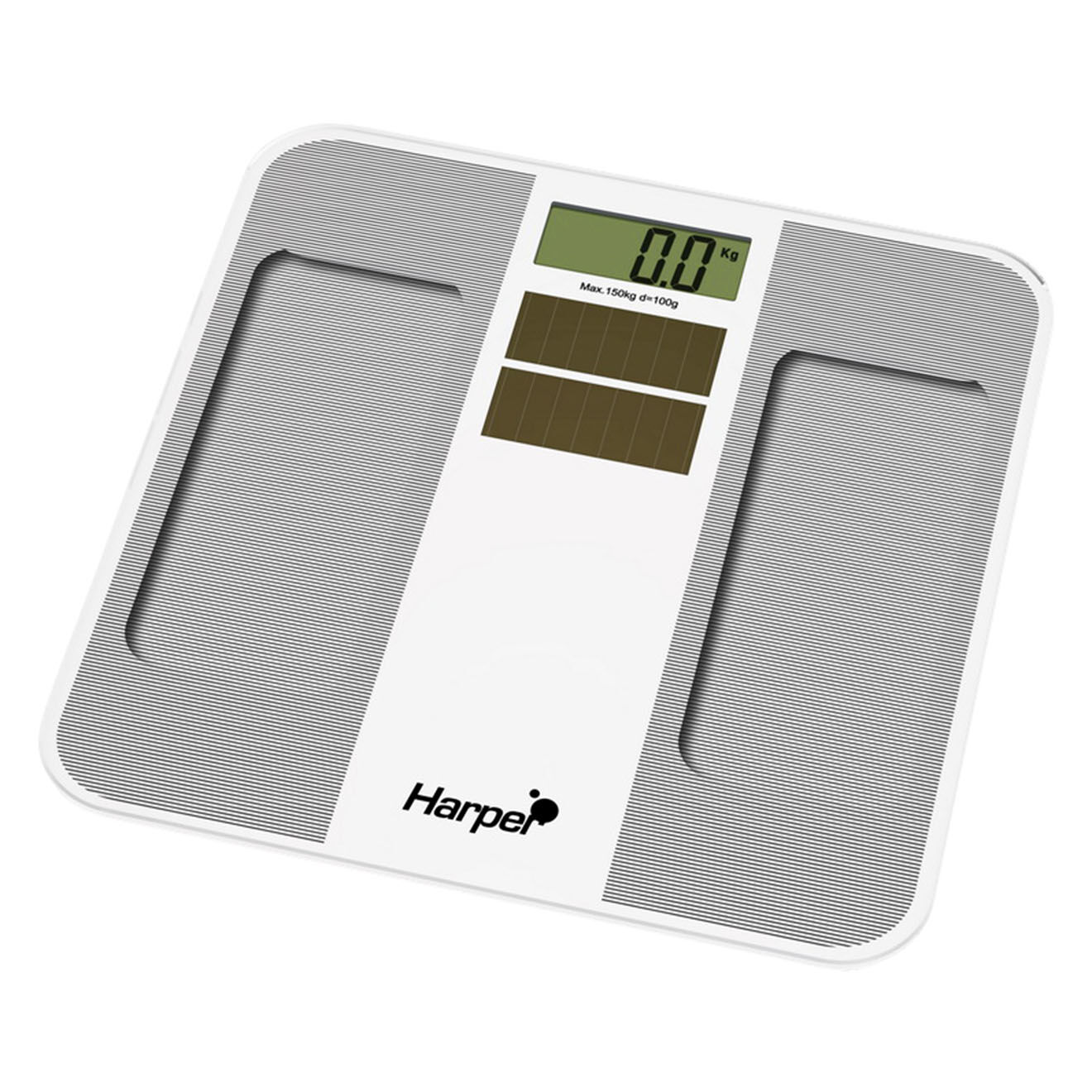 Harper Pèse personne solaire blanc - 30.2x30.2x1.8 cm