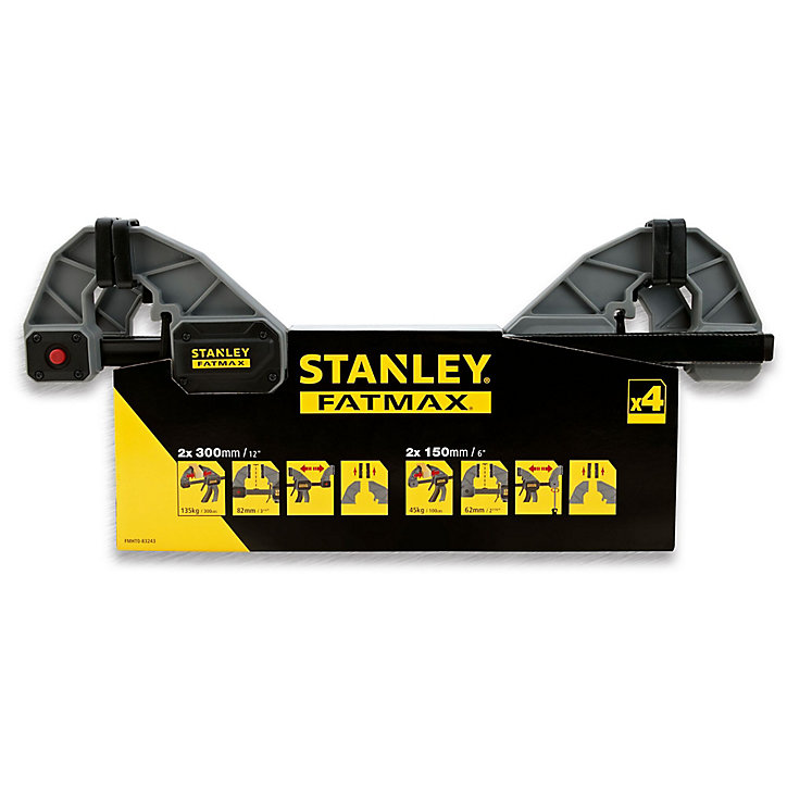 Serre-joint Stanley Fatmax, 4 pièces (2 x 150 mm + 2 x 300 mm)