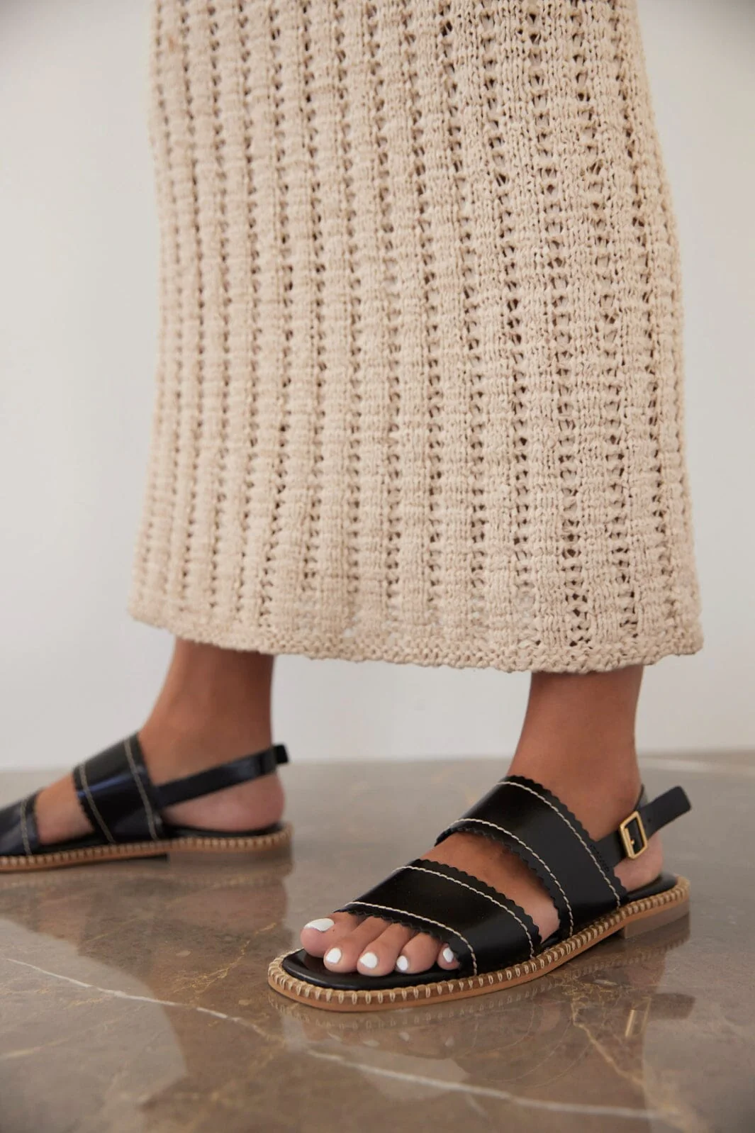 Angulus Sandal black