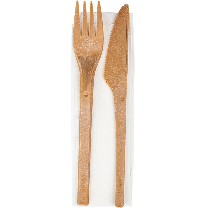 Refork Besteck-Set, braun, 25 Stück