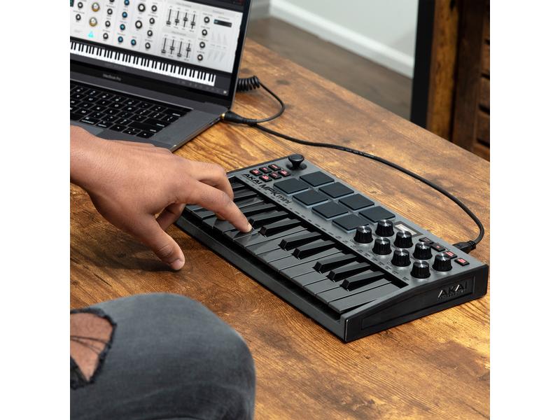 Akai Keyboard Controller MPK Mini MK3 Grey 25-Tasten Mini MIDI Controller