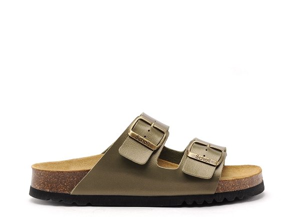 Scholl mules et sabots plats femme josephine 30046 kaki