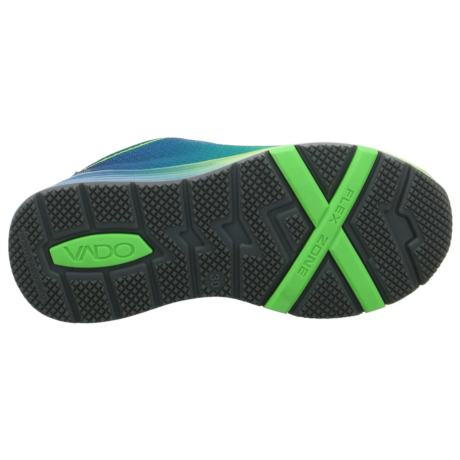 VADO Kleinkinder-Sport -Halbschuh Grün Textil  Sneaker Outdoor