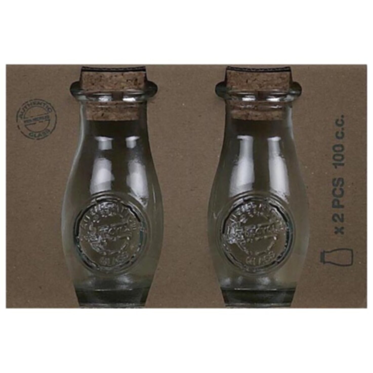Vorratsflaschen Set 0.1L 2 teilig