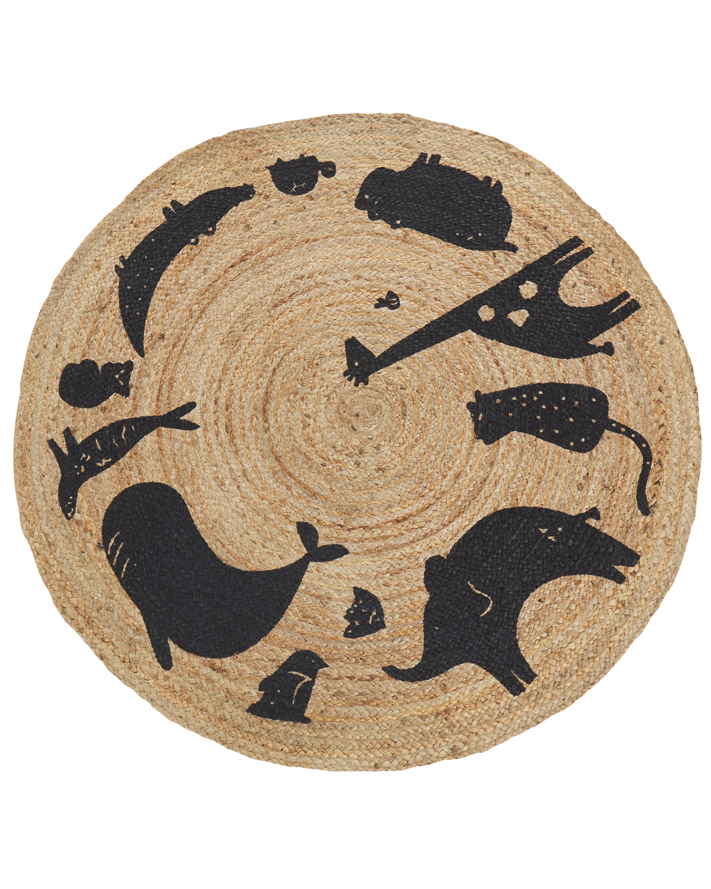 Kindervloerkleed EARTH Beige ø 120 cm Jute