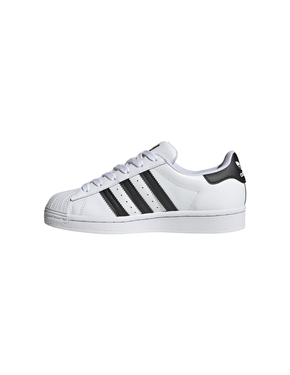 adidas sneakers junior superstar j cuir blanc noir