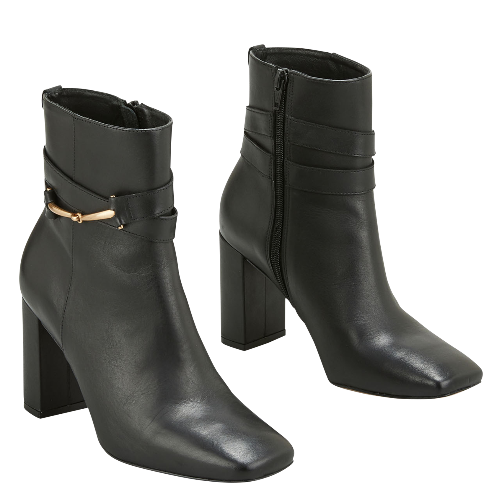 RABY - Bottines en cuir | Noir